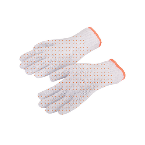 KENDO-76133-ถุงมือผ้า-แบบมีจุดยาง-PVC-10นิ้ว